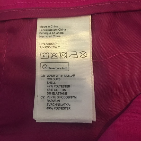 H&M Fuchsia High-waisted Polyester Pants 6 - Picture 4 of 7